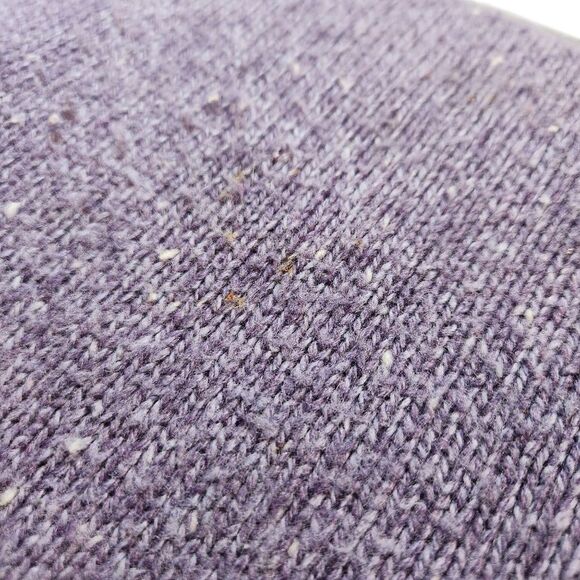 Woolrich Purple Wool 1/4 Zip Mock Neck Pullover Sweater Cottagecore Cabincore L - Picture 11 of 13